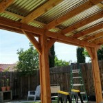 How To Build A Freestanding Patio Cover With Corrugated Metal Roof