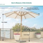 Standard Patio Umbrella Height And Width Chart